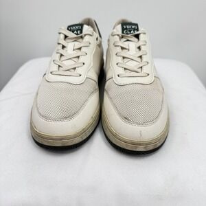 Vuori Clae Shoes‎ Mens Size 6 White Green Low Top Sneakers Casual Mesh Leather